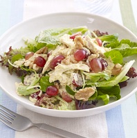 chicken with grapes salad photo