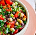 middle eastern bean salad photo