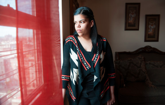 Yubelkis Matias, 19, a student at Bronx Community College, lives with fatty liver disease. Credit Nancy Borowick/The New York Times