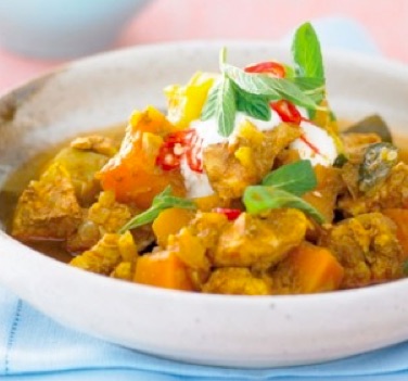 tasty chicken and pumpkin stew